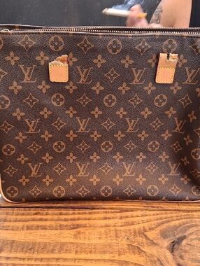 Louis Vuitton Monogram Canvas Brown & Tan Men's Briefcase